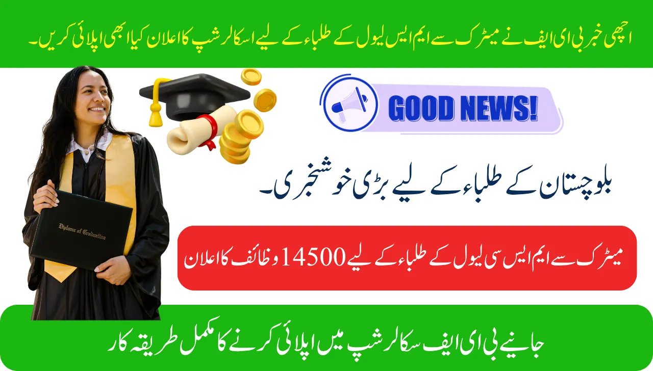 Good News BEEF announces 14500 scholarships for Matric to MS Level Students Apply Now